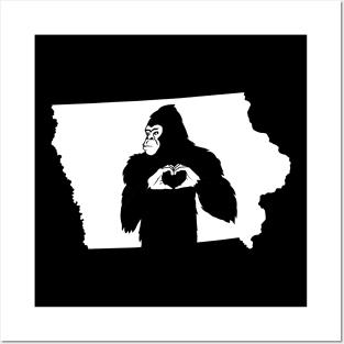 Iowa Bigfoot Posters and Art